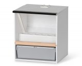 Voedersilo / voersilo kunststof 6 gaten