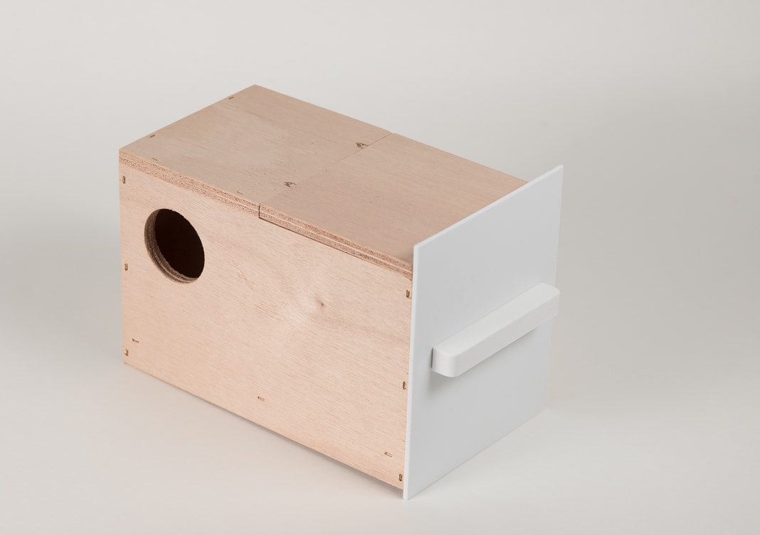 Broedblok nestkast parkiet.jpg Broedblok nestkast parkiet