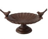 Vogelbad op voet gietijzer