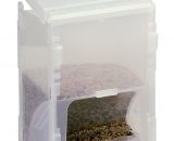 Kunststof voedersilo / voersilo 1 kilo