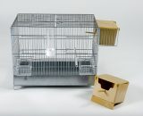 Metalen draadkooi 41 cm met nest