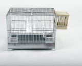 Metalen draadkooi 41 cm met nest