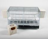 Metalen draadkooi 54,5 cm met voorhangnesten