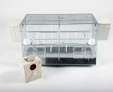 Metalen draadkooi 54,5 cm met voorhangnesten