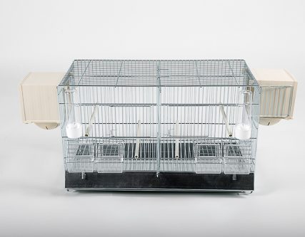 Italiaanse draadkooi met voorhangnesten 54,5 cm breed