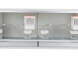 Aluminium broedkooi 100 cm met traliesnestkasten