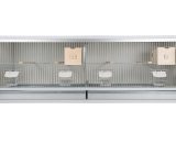 Aluminium broedkooi 120 cm breed met tropen nestkasten