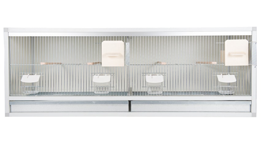 Aluminium broedkooi 120 cm voor kanaries Aluminium broedkooi 120 cm voor kanaries