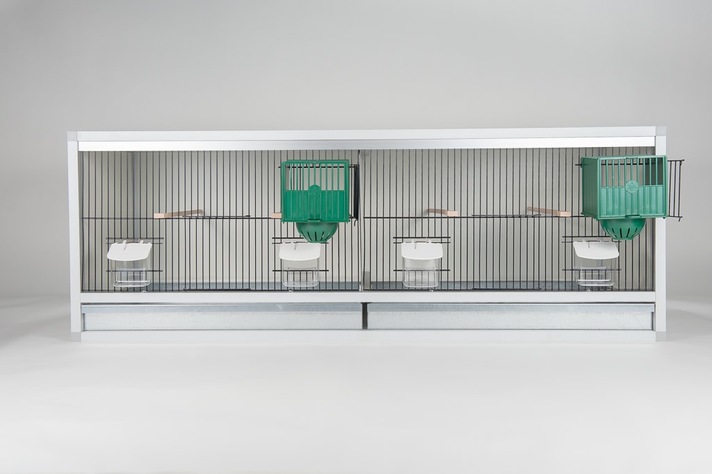 Aluminium broedkooi 100 cm met keizersnesten