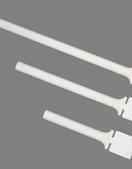 Kunststof zitstokken wit 22 cm