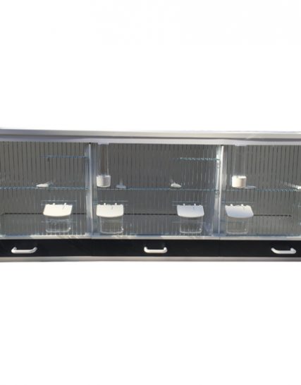 Kunststof broedkooi 3 delig met accentkleur