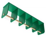 Lamellen zitstok 5-vak groen