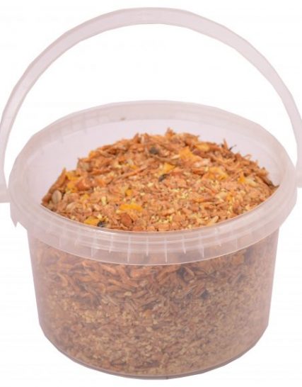 Kippenmuesli met garnaaltjes