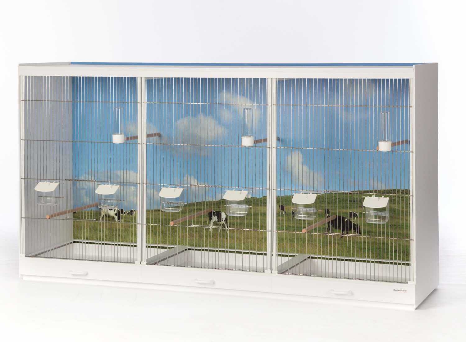 Kamervoliere met fotoprint Kamervoliere met fotoprint