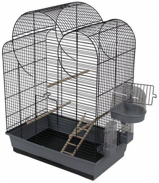 Vogelkooi Duvo Eliza grijs met zwart Vogelkooi Duvo Eliza grijs met zwart