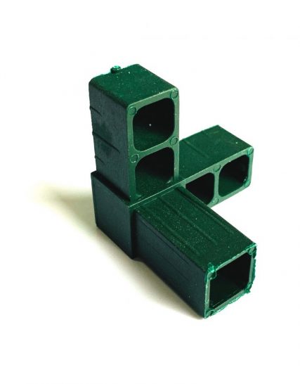 Verbindingsstuk voliere hoek groen