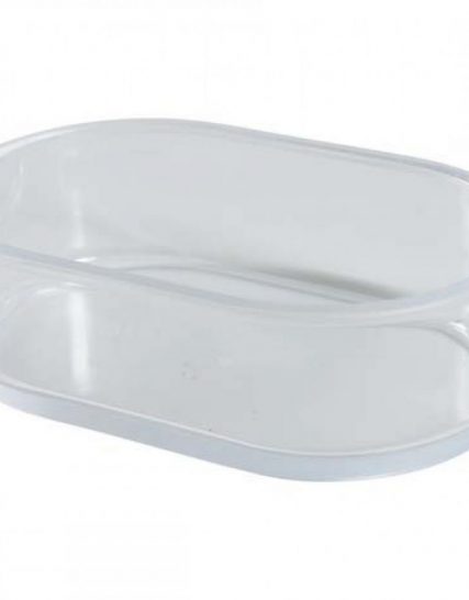 Eivoerbakje ovaal transparant