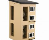 Voederhuisje Triplefeeder geel