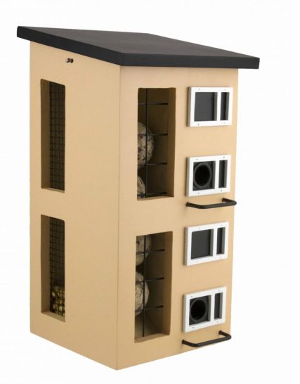 Voederhuisje Triplefeeder geel