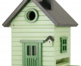 Multiholk Ljusgrön Hus (vogelhuisje-voederhuisje)
