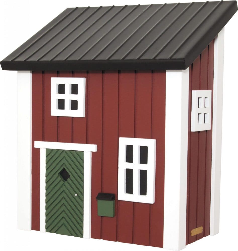 Zweedse brievenbus rood