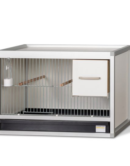 Aluminium broedkooi 60 cm breed met nestkast