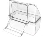 Klepbakje transparant met dakje