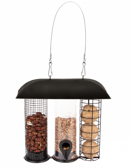 Drie in één voedersilo