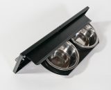 Zwart draaiplateau 2 baks