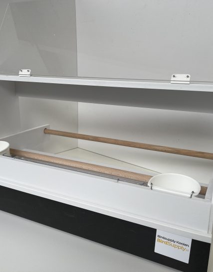 Kunststof voersilo voliere