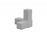 Verbindingsstuk voliere hoek 25/25 mm