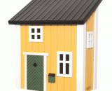 Zweedse brievenbus geel