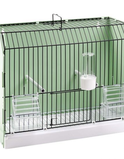 kunststof TT kooi groen met zwart front