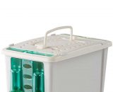 kunststof transportkooi met twee sifons