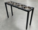 Voliere voederplateau 4 baks