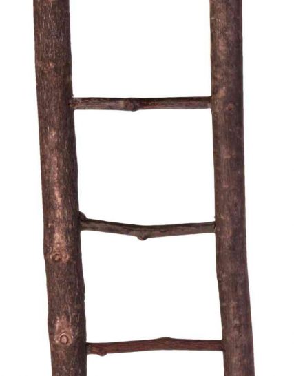 Houten ladder 5 treden met natuurlijke uitstraling