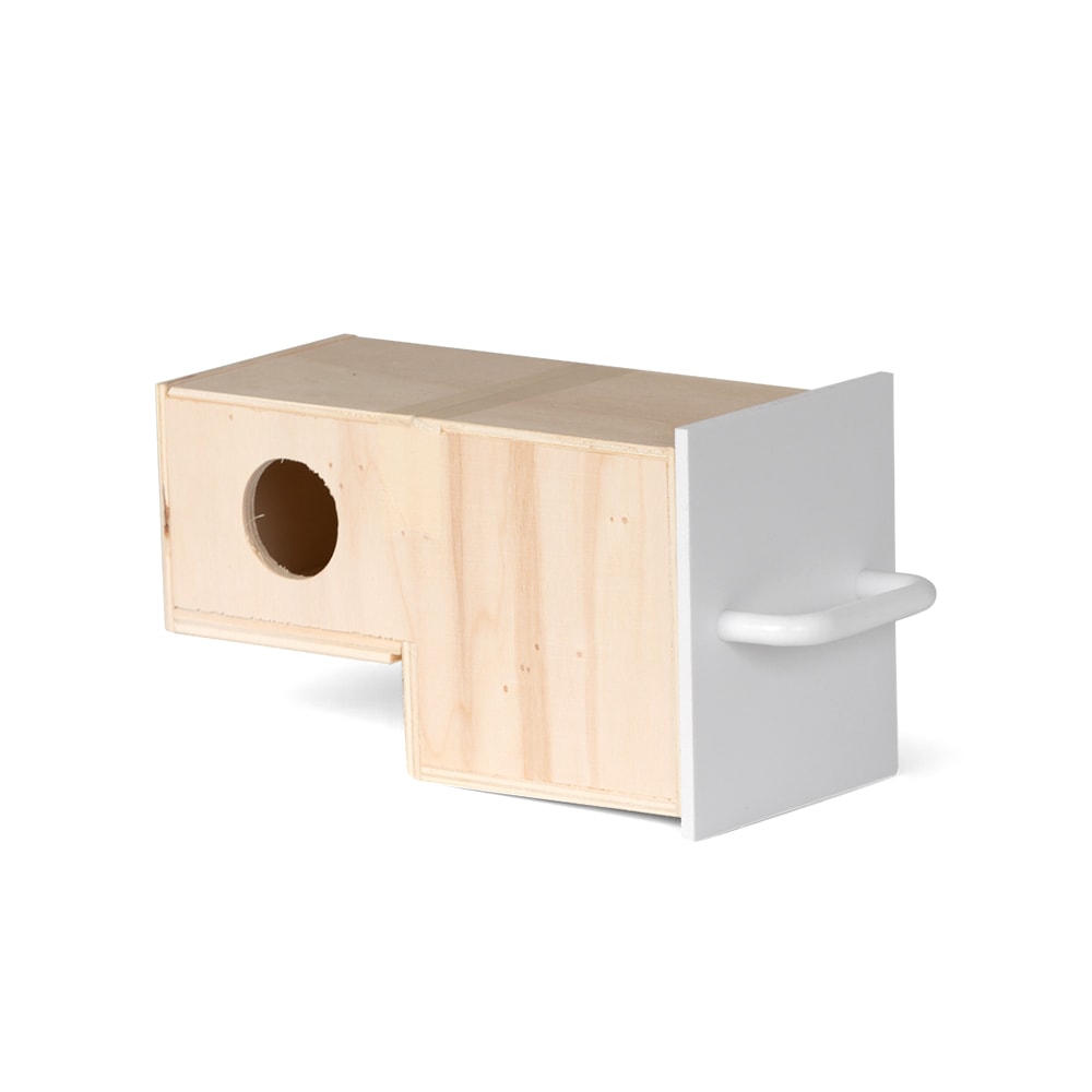 Broedblok geschikt om in het voorfront te hangen (nestkastdeur links of rechts) Broedblok geschikt om in het voorfront te hangen (nestkastdeur links of rechts)